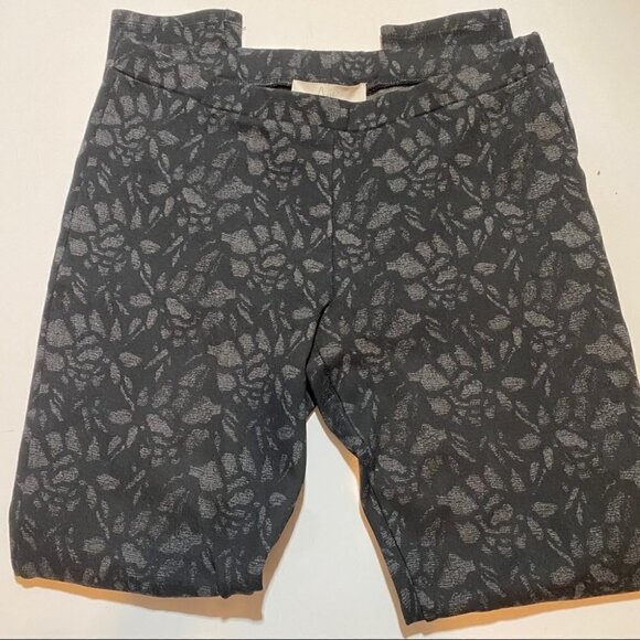 Joie Keena Leggings Womens Small Charcoal Goth Whimsy Dark Floral Ponte - Picture 4 of 7